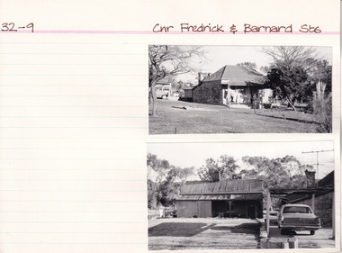 Card (Series) - Index Card, George Tibbits, Cnr Frederick and Barnard Streets, Beechworth, 1976