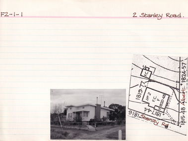 Card (Series) - Index Card, George Tibbits, 2 Stanley Road Beechworth, 1976