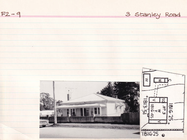 Card (Series) - Index Card, George Tibbits, 3 Stanley Road Beechworth, 1976