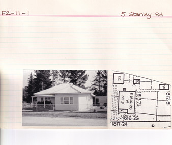 Card (Series) - Index Card, George Tibbits, 5 Stanley Road, Beechworth, 1976