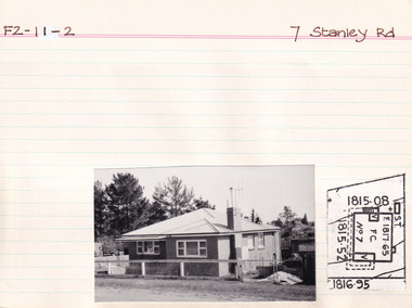 Card (Series) - Index Card, George Tibbits, 7 Stanley Road, Beechworth, 1976