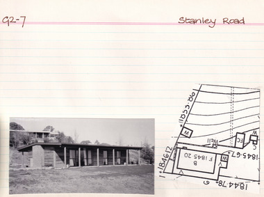 Card (Series) - Index Card, George Tibbits, Stanley Road, Beechworth, 1976