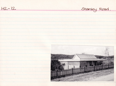 Card (Series) - Index Card, George Tibbits, Stanley Road, Beechworth, 1976
