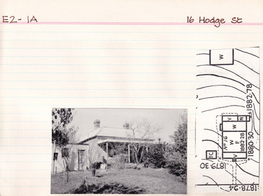 Card (Series) - Index Card, George Tibbits, 16 Hodge Street, Beechworth, 1976
