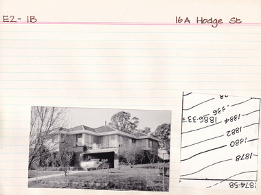 Card (Series) - Index Card, George Tibbits, 16A Hodge Street, Beechworth, 1976