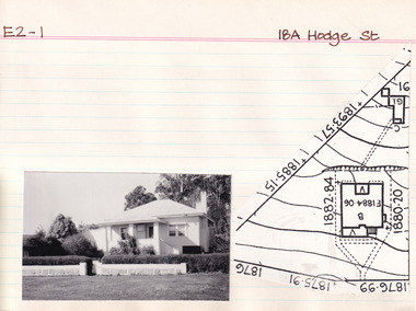 Card (Series) - Index Card, George Tibbits, 18A Hodge Street, Beechworth, 1976