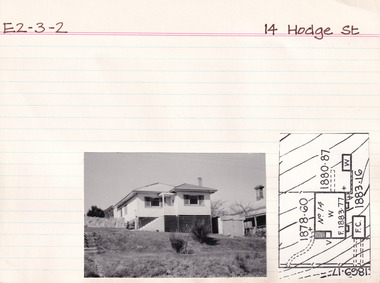 Card (Series) - Index Card, George Tibbits, 14 Hodge Street, Beechworth, 1976