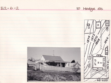 Card (Series) - Index Card, George Tibbits, 10 Hodge Street, Beechworth, 1976
