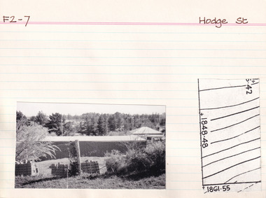 Card (Series) - Index Card, George Tibbits, Hodge Street (Upper Stanley Rd), Beechworth, 1976