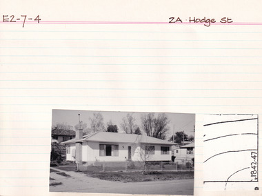 Card (Series) - Index Card, George Tibbits, 2A Hodge Street, Beechworth, 1976