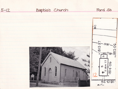 Card (Series) - Index Card, George Tibbits, Ford Street, Beechworth, 1976
