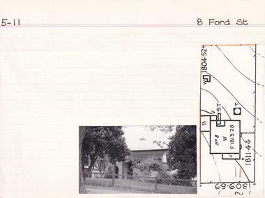 Card (Series) - Index Card, George Tibbits, 8 Ford Street, Beechworth, 1976