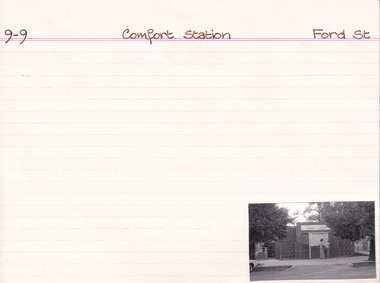 Card (Series) - Index Card, George Tibbits, Ford Street, Beechworth, 1976