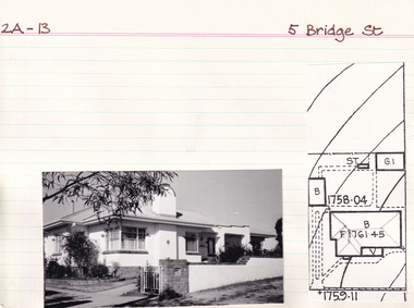 Card (Series) - Index Card, George Tibbits, 5 Bridge Street, Beechworth, 1976