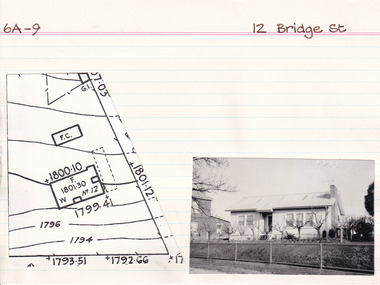 Card (Series) - Index Card, George Tibbits, 12 Bridge  Street, Beechworth, 1976