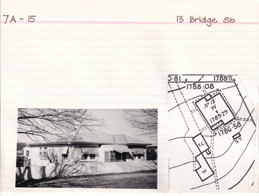 Card (Series) - Index Card, George Tibbits, 13 Bridge Street, Beechworth, 1976