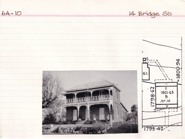 Card (Series) - Index Card, George Tibbits, 14 Bridge Street, Beechworth, 1976