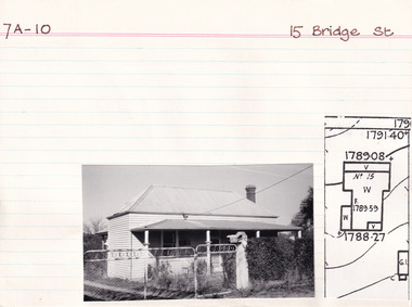 Card (Series) - Index Card, George Tibbits, 15 Bridge Street, Beechworth, 1976