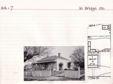 Card (Series) - Index Card, George Tibbits, 16 Bridge Street, Beechworth, 1976