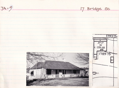 Card (Series) - Index Card, George Tibbits, 17 Bridge Street, Beechworth, 1976