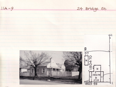 Card (Series) - Index Card, George Tibbits, 24 Bridge Street, Beechworth, 1976