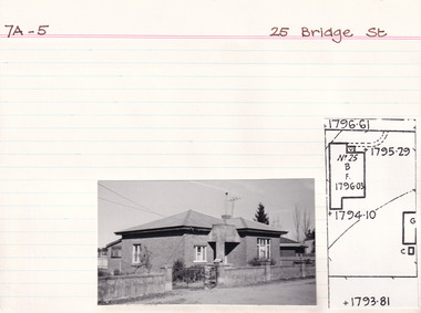 Card (Series) - Index Card, George Tibbits, 25 Bridge Road, Beechworth, 1976