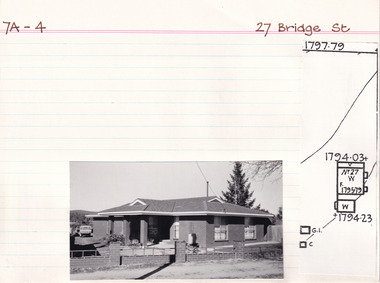 Card (Series) - Index Card, George Tibbits, 27 Bridge Street, Beechworth, 1976