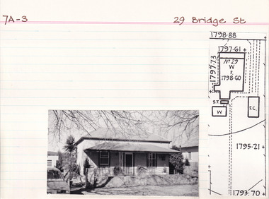 Card (Series) - Index Card, George Tibbits, 29 Bridge Street, Beechworth, 1976