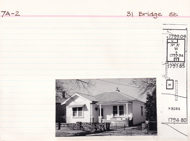 Card (Series) - Index Card, George Tibbits, 31 Bridge Street, Beechworth, 1976