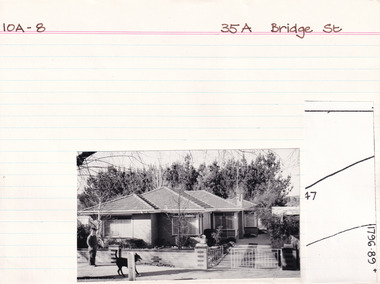 Card (Series) - Index Card, George Tibbits, 35A Bridge Street, Beechworth, 1976
