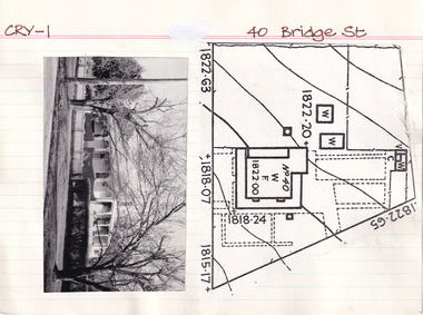 Card (Series) - Index Card, George Tibbits, 40 Bridge Street, Beechworth, 1976