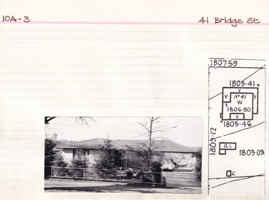 Card (Series) - Index Card, George Tibbits, 41 Bridge Street, Beechworth, 1976