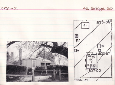 Card (Series) - Index Card, George Tibbits, 42 Bridge Street, Beechworth, 1976