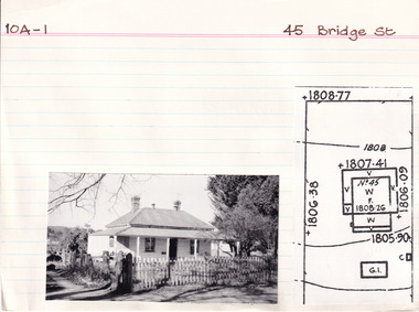 Card (Series) - Index Card, George Tibbits, 45 Bridge Street, Beechworth, 1976