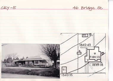 Card (Series) - Index Card, George Tibbits, 46 Bridge Street, Beechworth, 1976