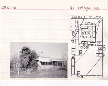 Card (Series) - Index Card, George Tibbits, 47 Bridge Street, Beechworth, 1976