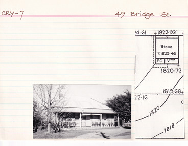 Card (Series) - Index Card, George Tibbits, 49 Bridge Street, Beechworth, 1976