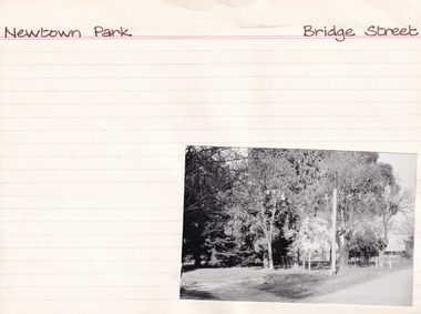 Card (Series) - Index Card, George Tibbits, Bridge Street, Beechworth, 1976