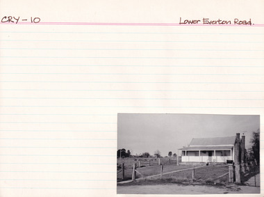 Card (Series) - Index Card, George Tibbits, Lower Everton Road, Beechworth, 1976