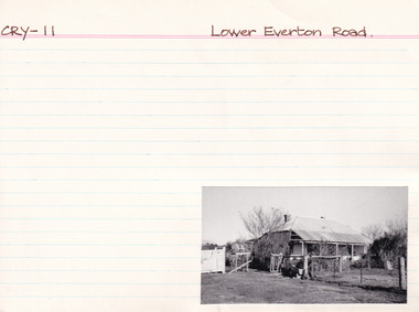 Card (Series) - Index Card, George Tibbits, Lower Everton Road, Beechworth, 1976