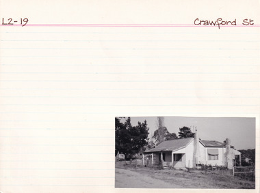 Card (Series) - Index Card, George Tibbits, Crawford Street, Beechworth, 1976
