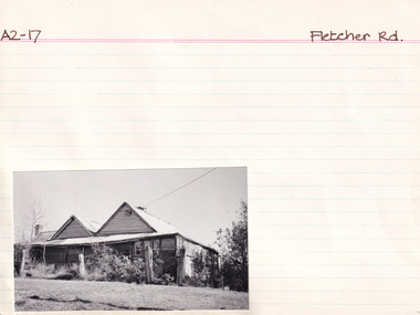 Card (Series) - Index Card, George Tibbits, Fletcher Road, Beechworth, 1976