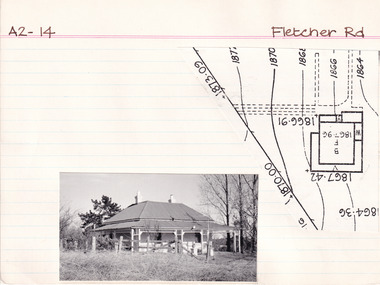 Card (Series) - Index Card, George Tibbits, Fletcher Road, Beechworth, 1976