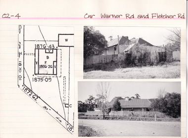 Card (Series) - Index Card, George Tibbits, Cnr Warner Road and Fletcher Road, Beechworth, 1976