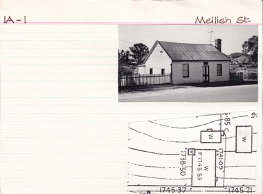 Card (Series) - Index Card, George Tibbits, 1 Mellish Street, Beechworth, 1976