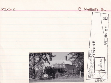 Card (Series) - Index Card, George Tibbits, 8 Mellish Street, Beechworth, 1976