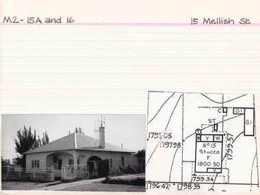 Card (Series) - Index Card, George Tibbits, 15 Mellish Street, Beechworth, 1976