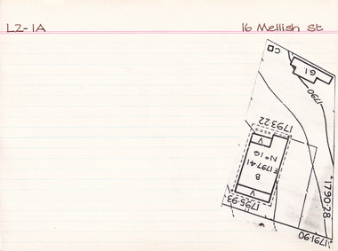Card (Series) - Index Card, George Tibbits, 16 Mellish Street, Beechworth, 1976
