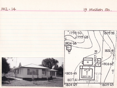 Card - Index Card, George Tibbits, 19 Mellish Street, Beechworth, 1976
