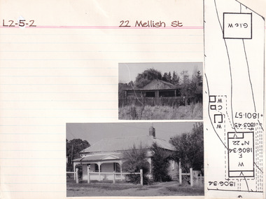 Card - Index Card, George Tibbits, 22 Mellish Street, Beechworth, 1976